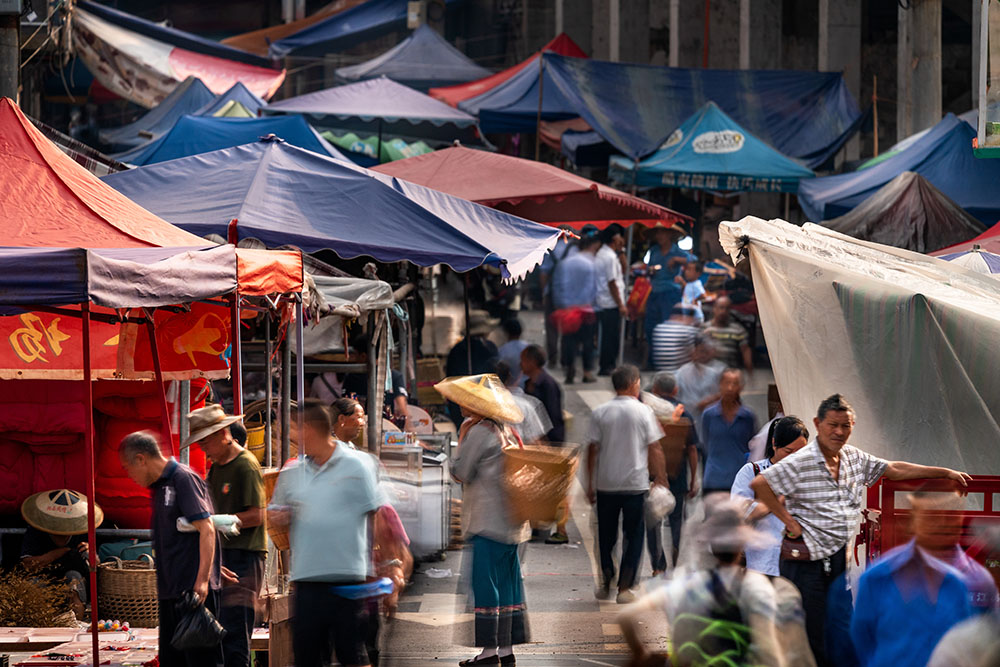 集市-中国第二届扶贫公益摄影大展投稿区-大众摄影网